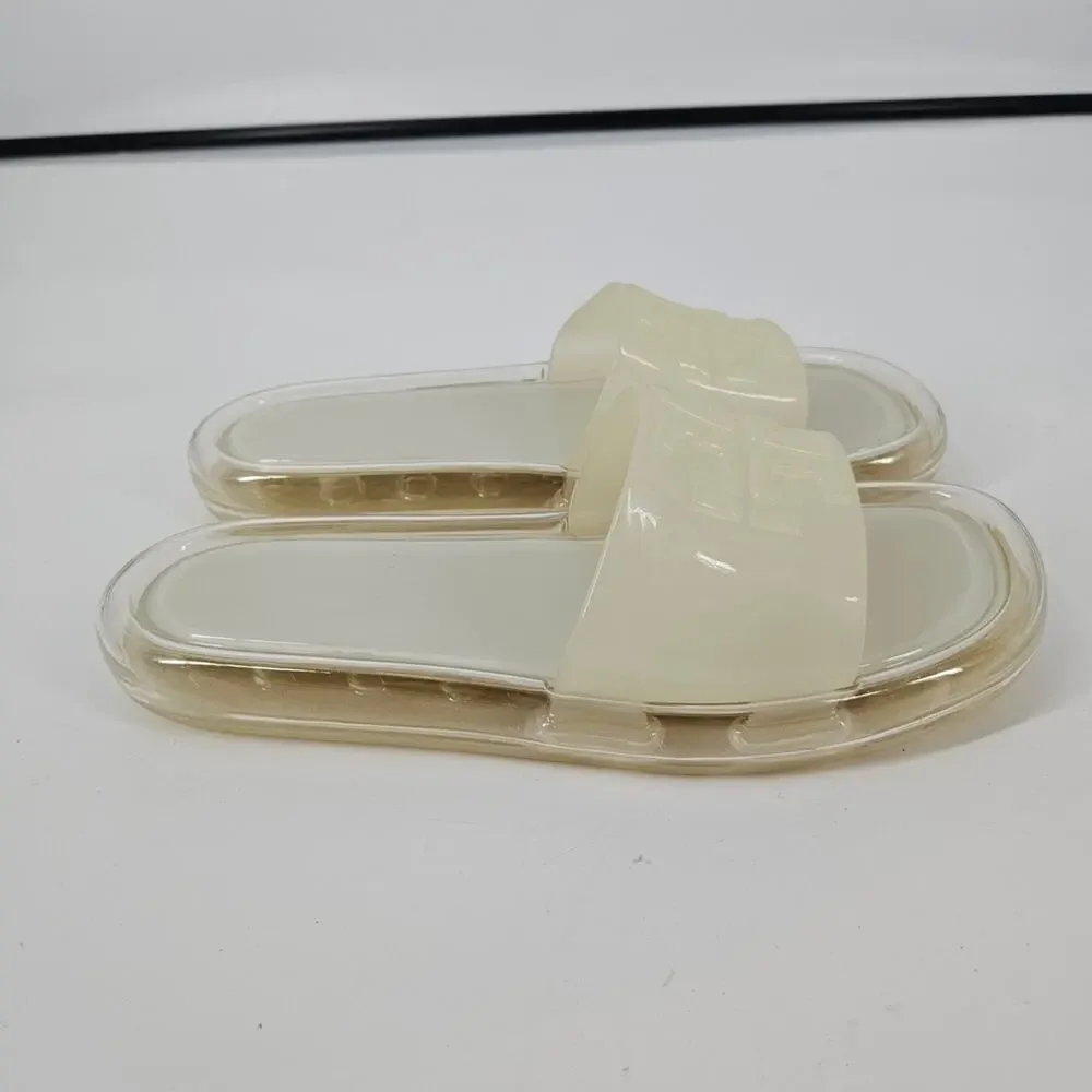 Tory Burch New Ivory Bubble Jelly Slide Sandals 11